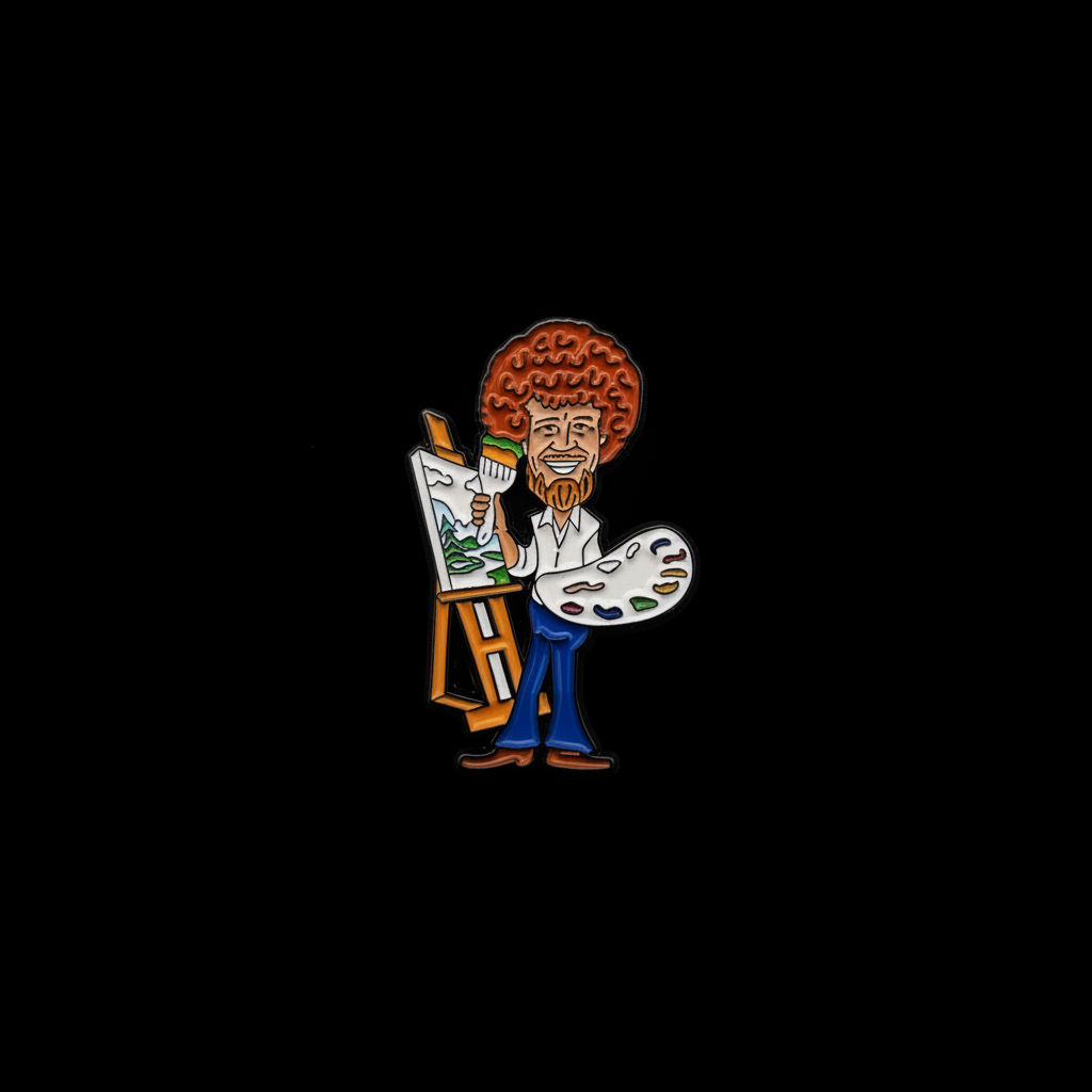 Bob Ross Painting Pin