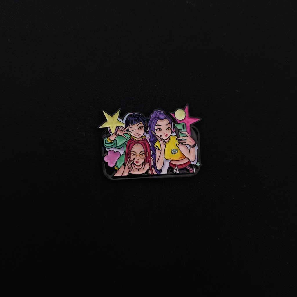 K-Pop Demon Hunters Group Pic Pin