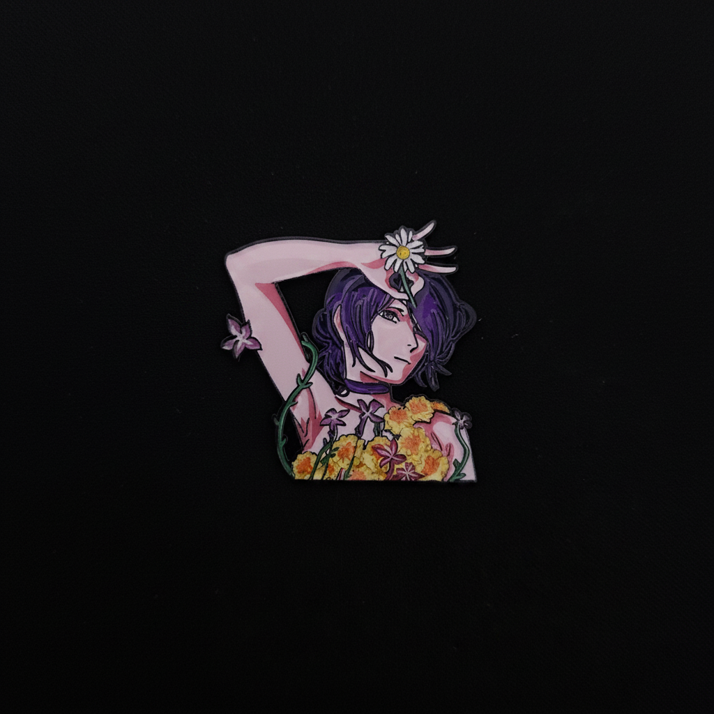 Chainsaw Man Reze Flowers Pin