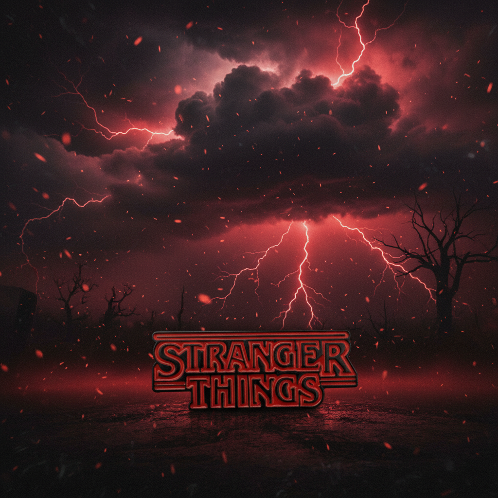 Stranger Things Logo Pin
