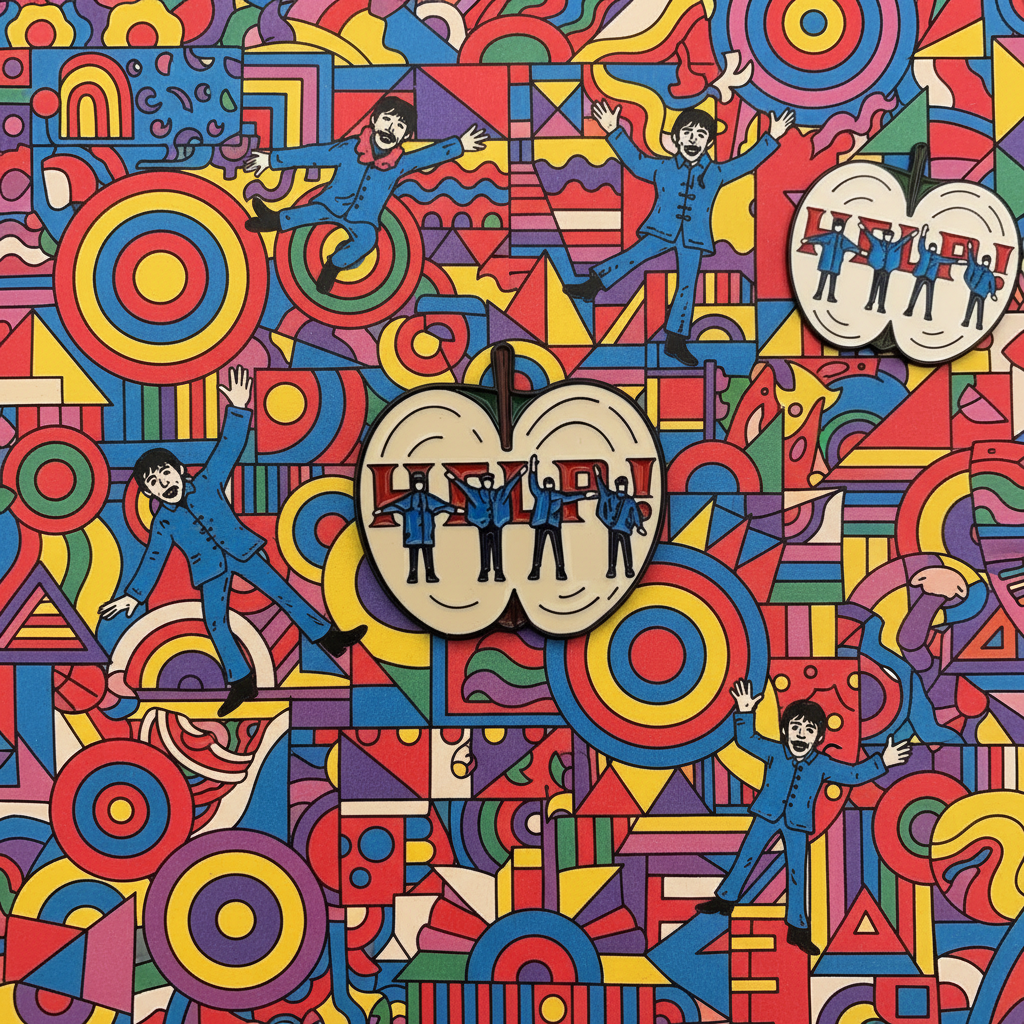 Bands Beatles Help Pin