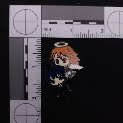 Chainsaw Man Chibi Angel Demon Carrying Aki Pin