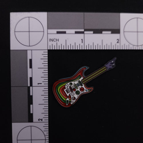 Bands The Beatles Rainbow Guitar Pin
