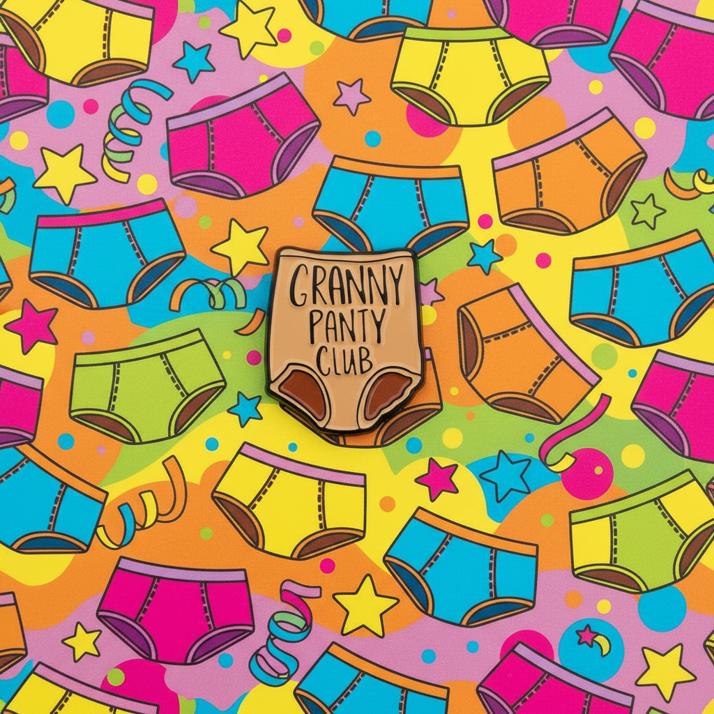 Granny Panties Club Pin