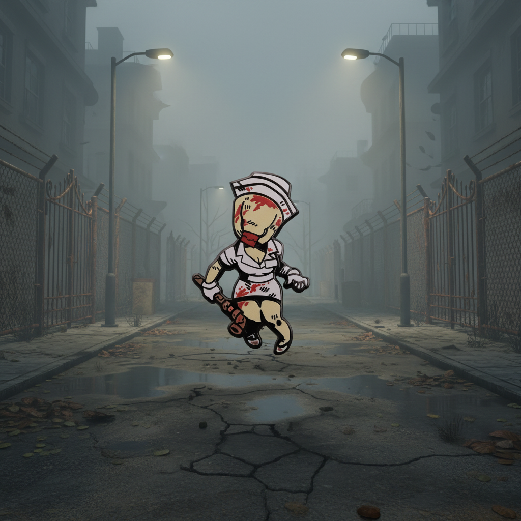 Silent Hill the Nurse Pin