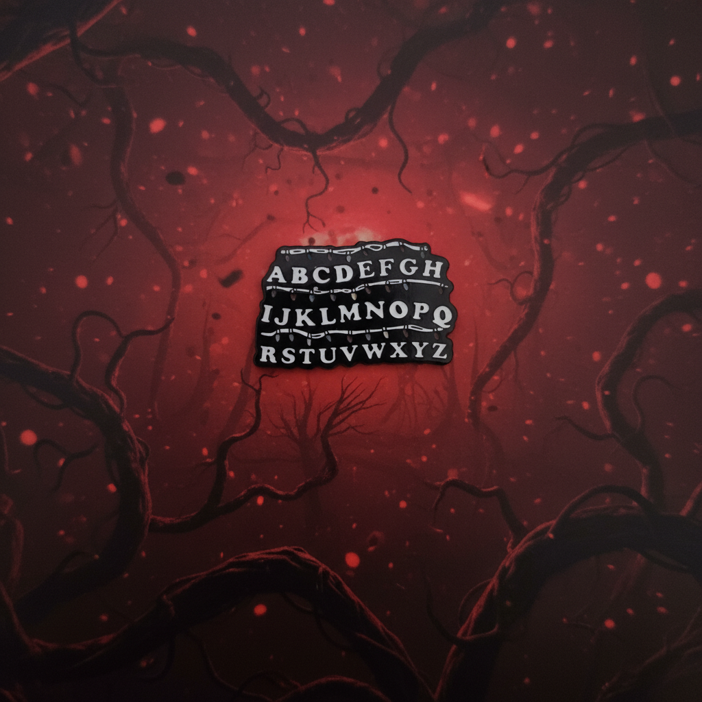 Stranger Things Alphabet Lights Pin