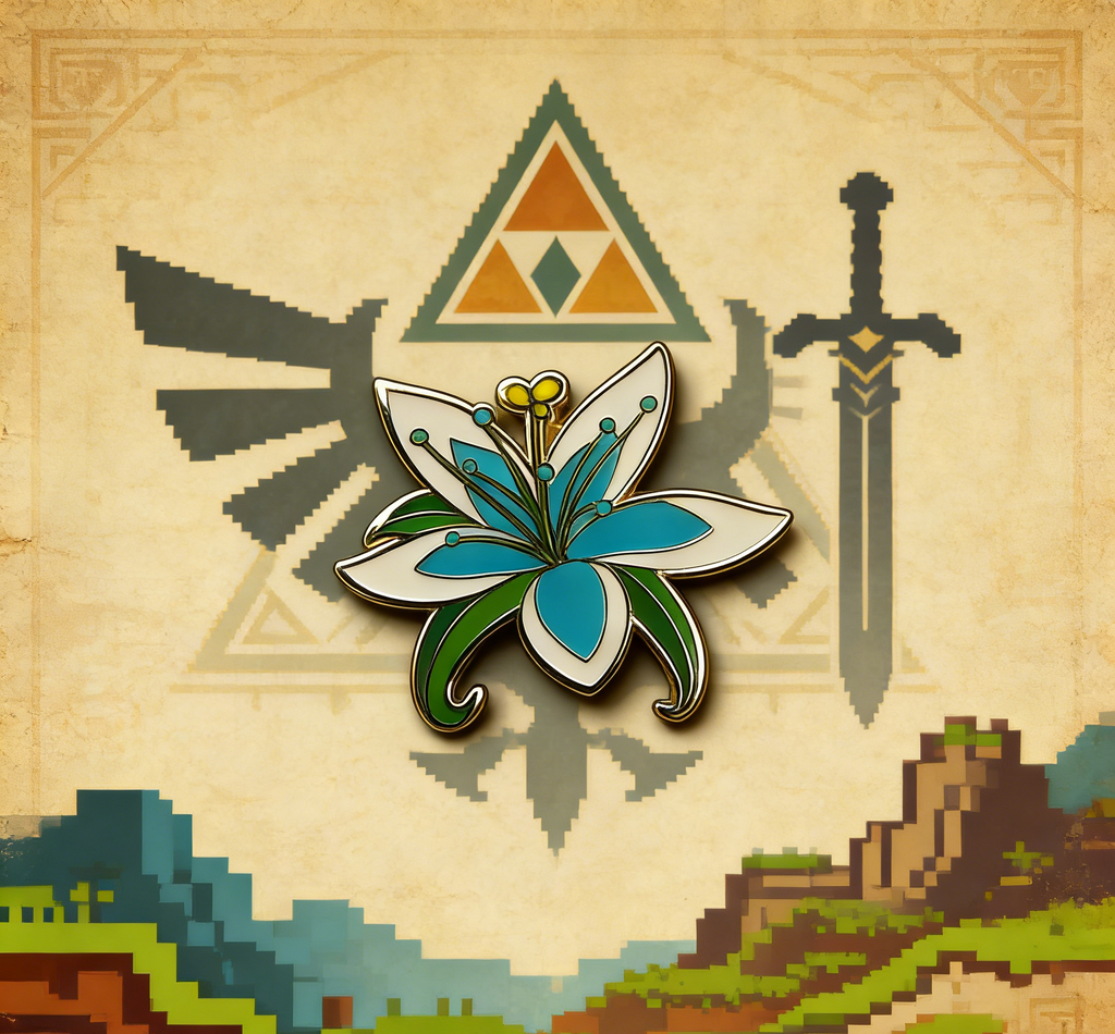 The Legend of Zelda Silent Princess Flower Pin