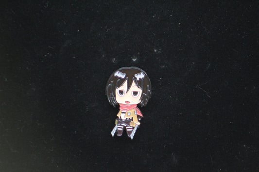 Attack on Titan Mikasa Kawaii Pin