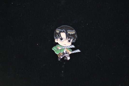 Attack on Titan Levi Kawaii Pin