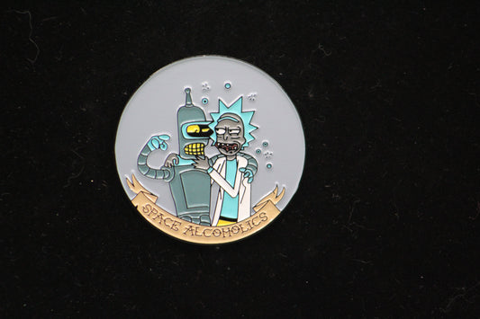 Futurama Bender and Rick Pin