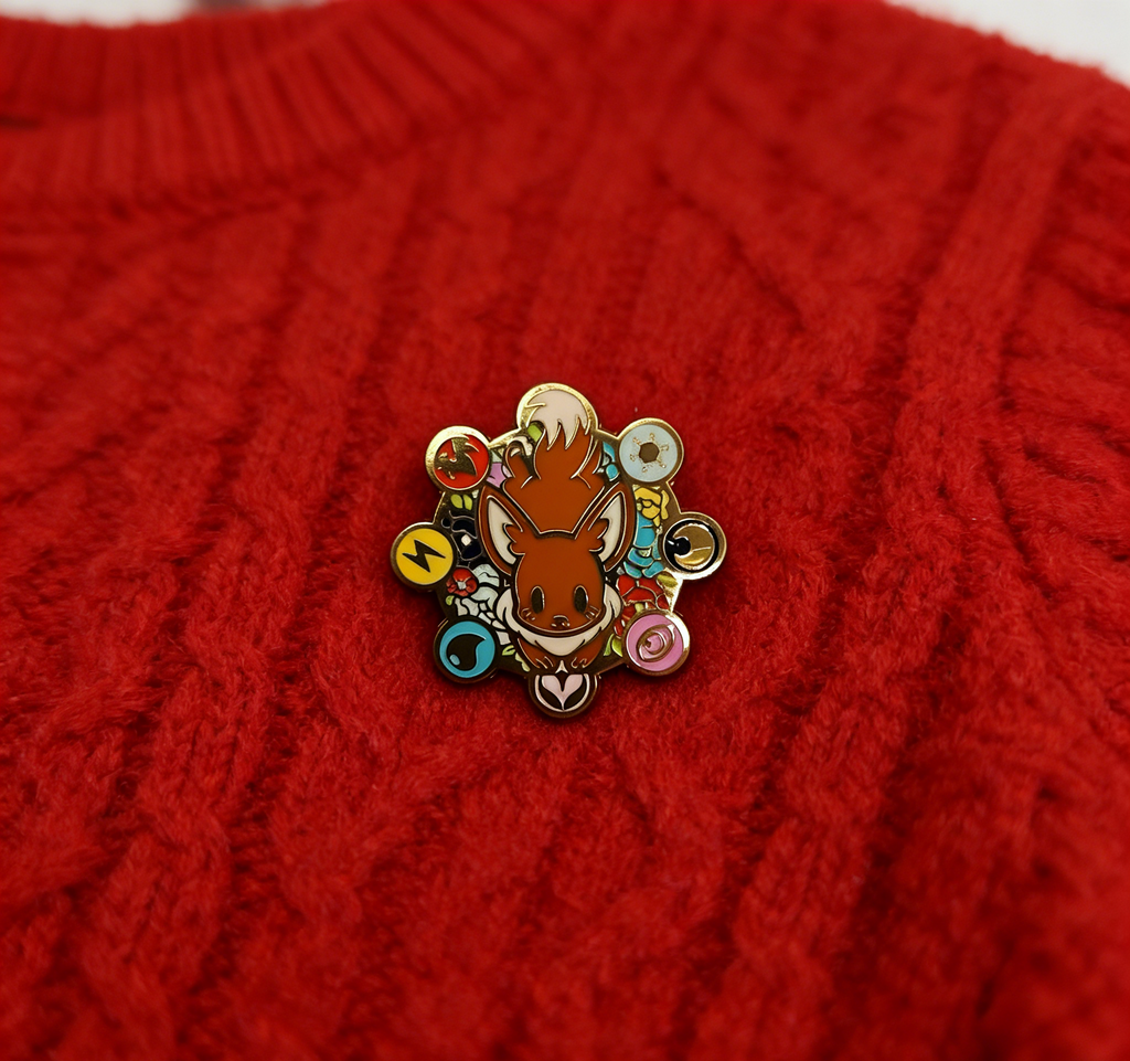 Pokemon Eevee and the Elements Pin