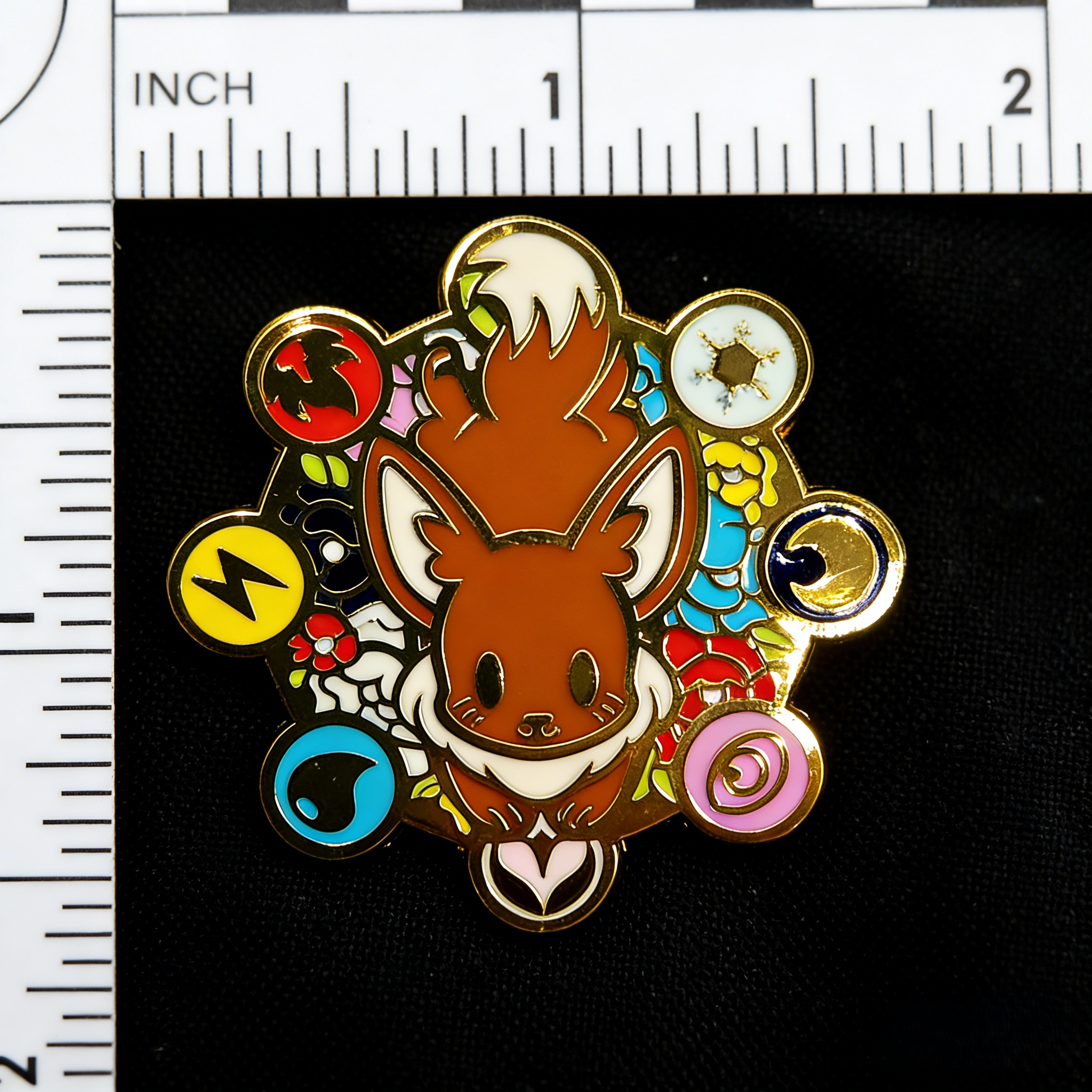 Pokemon Eevee and the Elements Pin