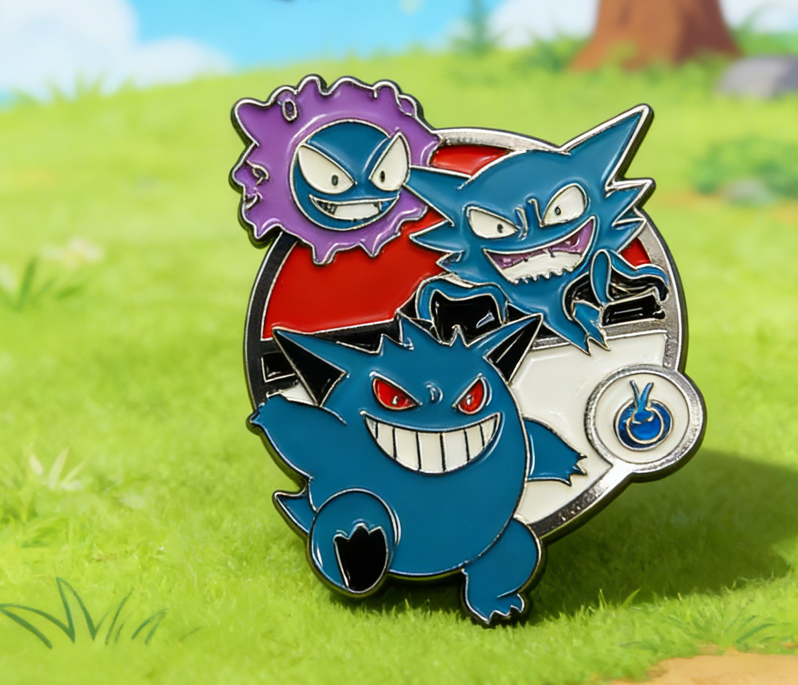 Pokemon Ghastly Haunter and Gengar Pin