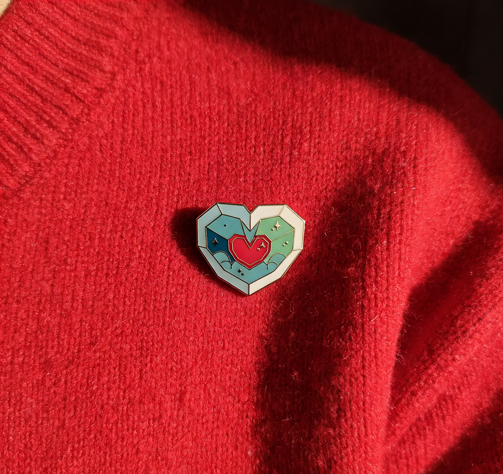 The Legend of Zelda Heart Container Pin