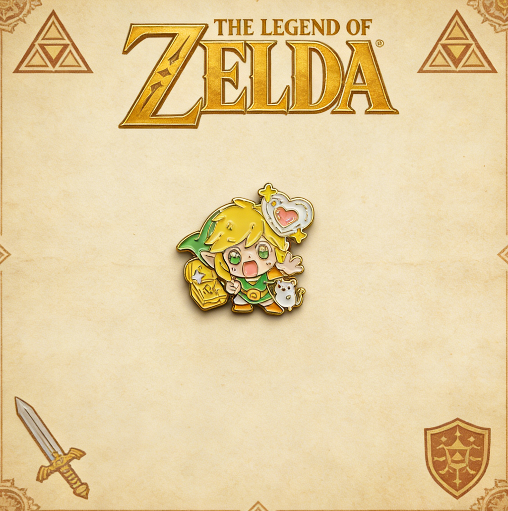 The Legend of Zelda Chibi Link Found Heart Container