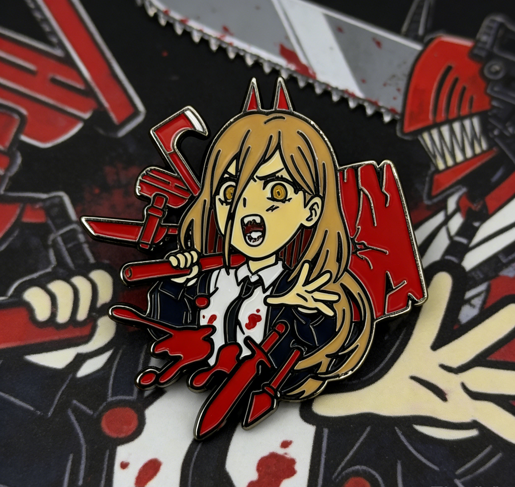 Chainsaw Man Power Print Pin