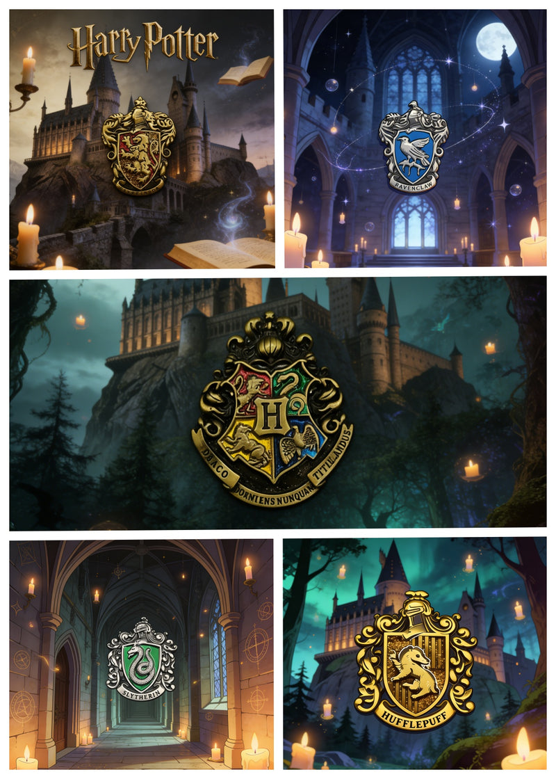 Harry Potter Hogwarts School Badges