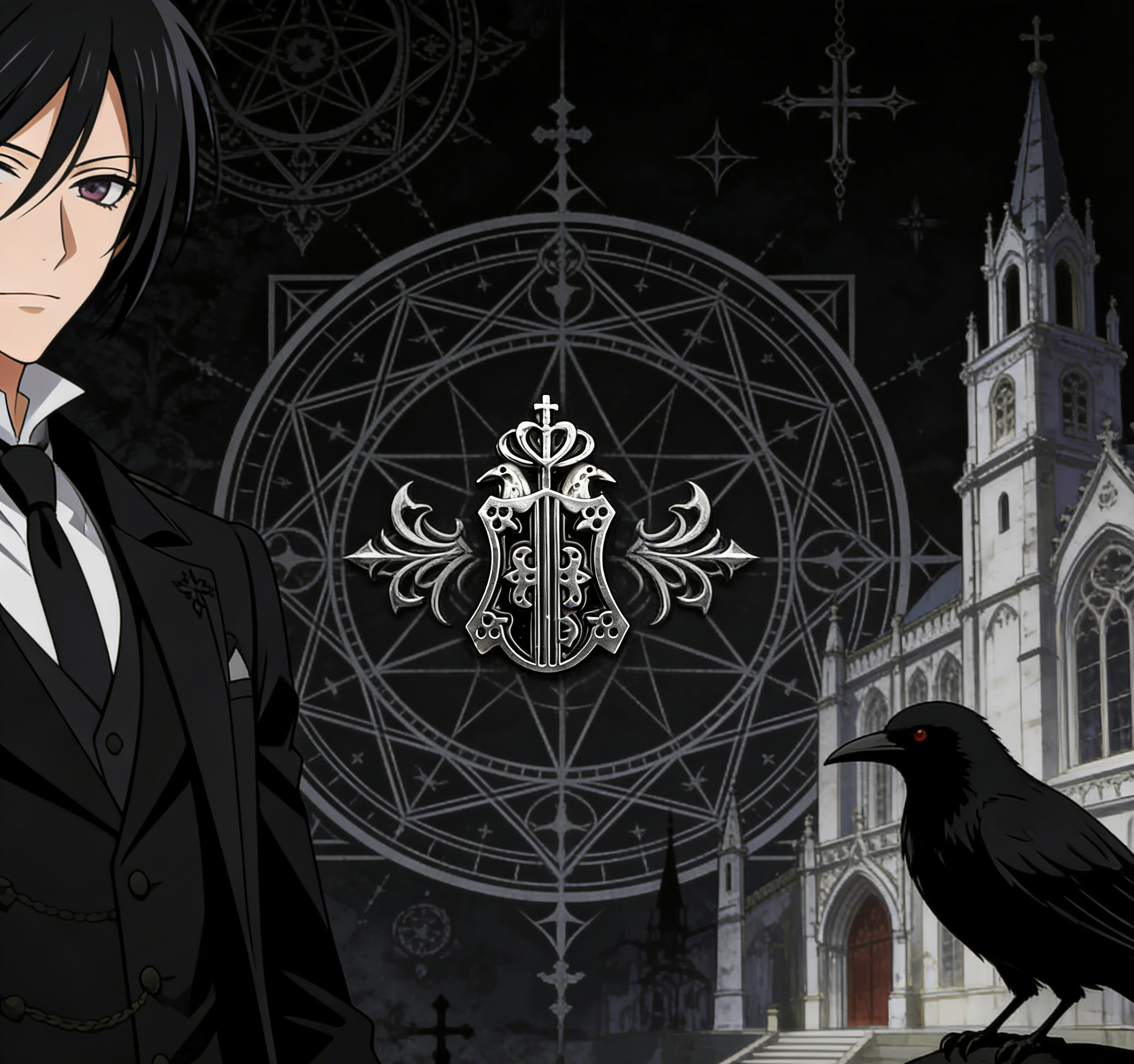 Black Butler Sebastian Michealis Lapel Pin