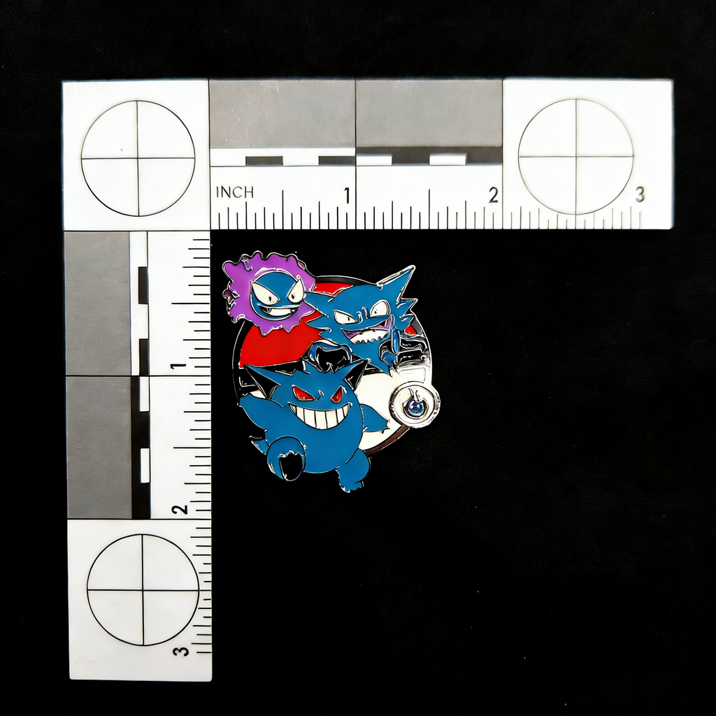 Pokemon Ghastly Haunter and Gengar Pin