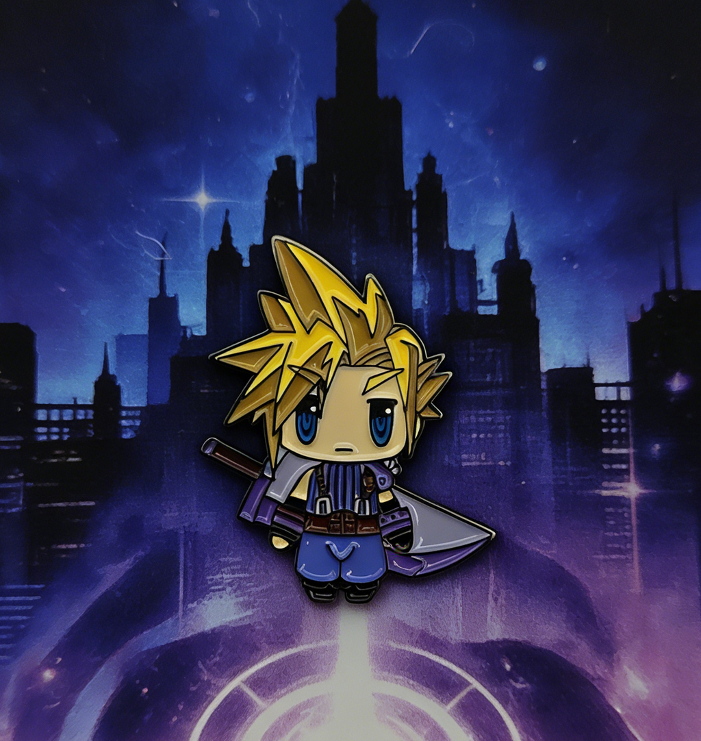 Final Fantasy VII Chibi Cloud Pin