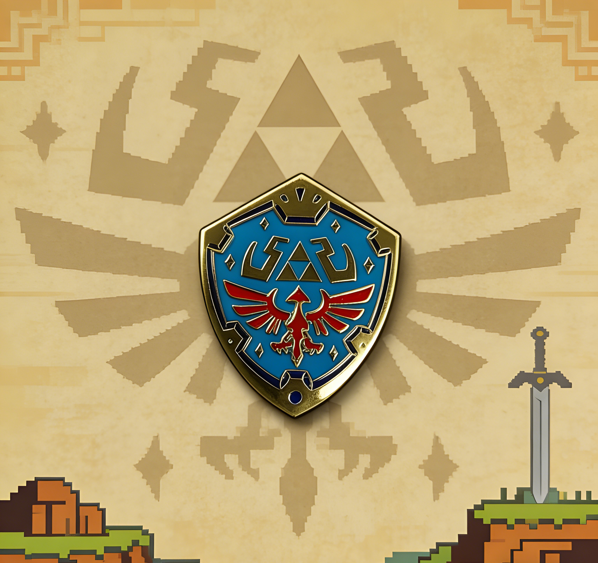 Legend of Zelda Link's Shield Pin