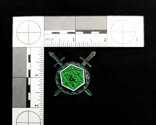 D20 and Swords Pin