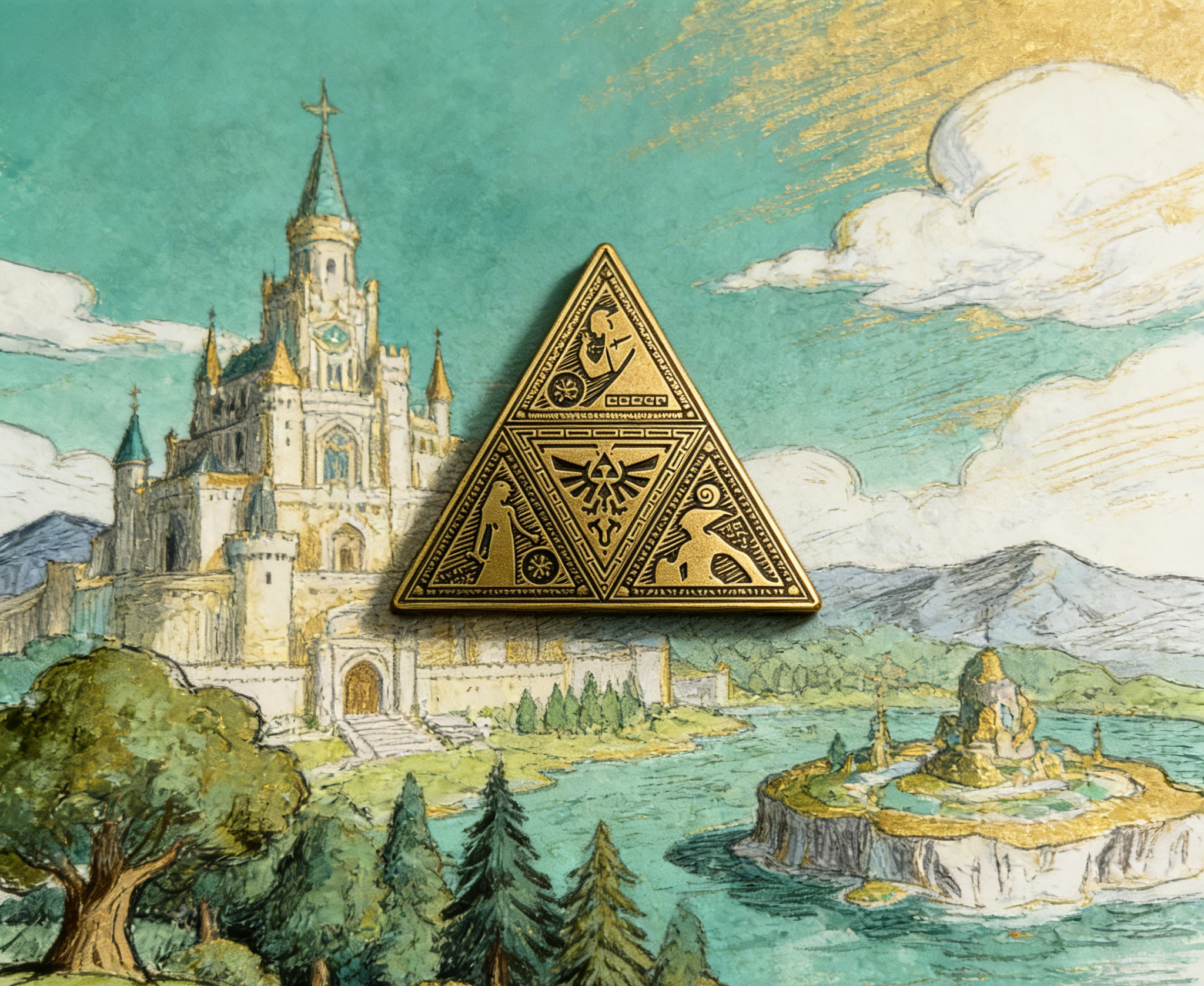 The Legend of Zelda Triforce Pin