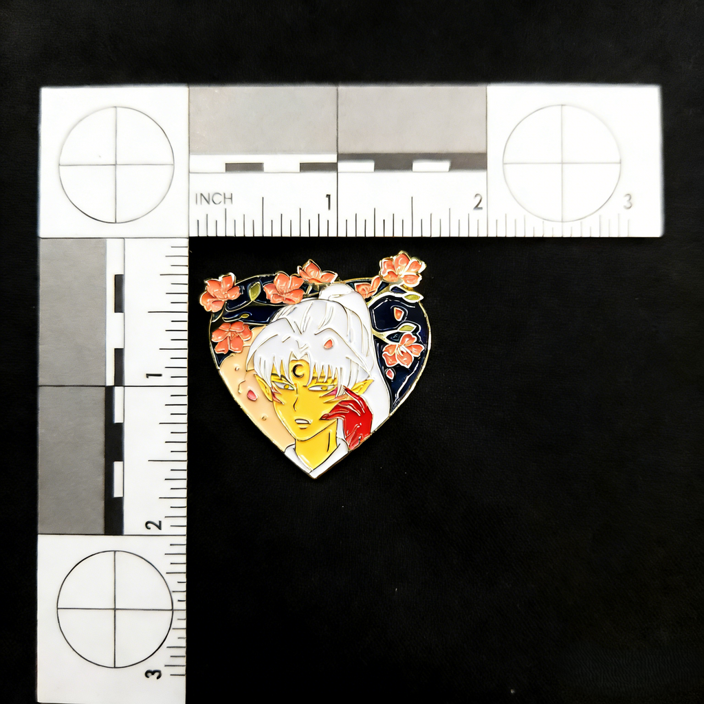 Inuyasha Sesshomaru Heart Pin