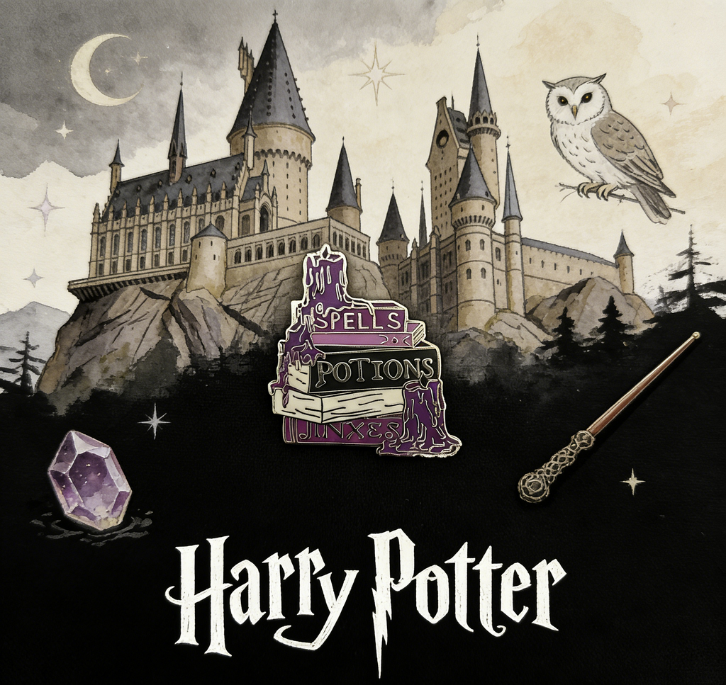Harry Potter Spells Potions and Jinxes Books Pin