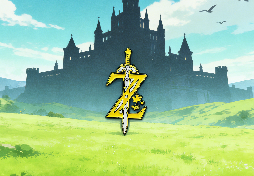 The Legend of Zelda Z and Sword Pin