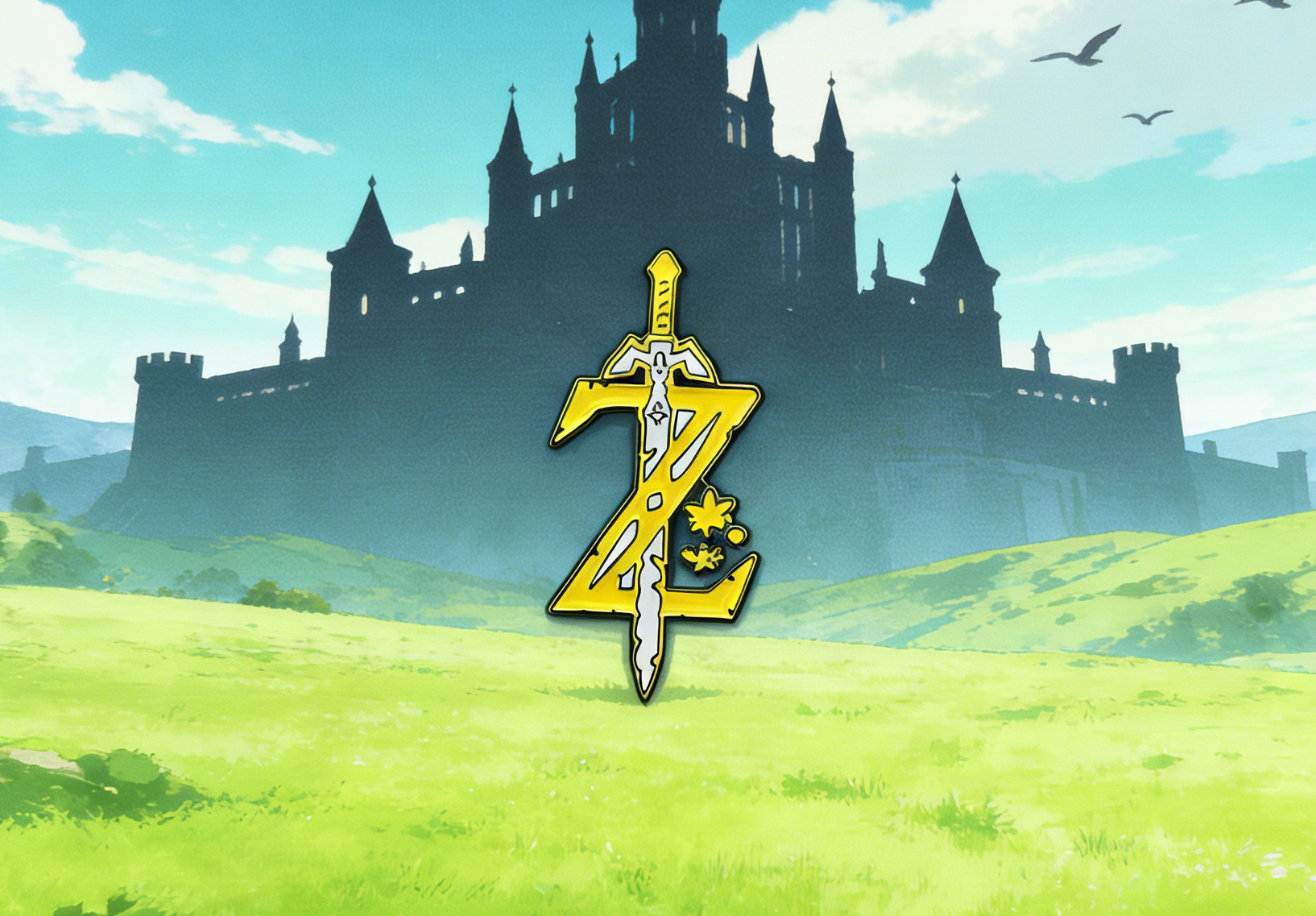 The Legend of Zelda Z and Sword Pin