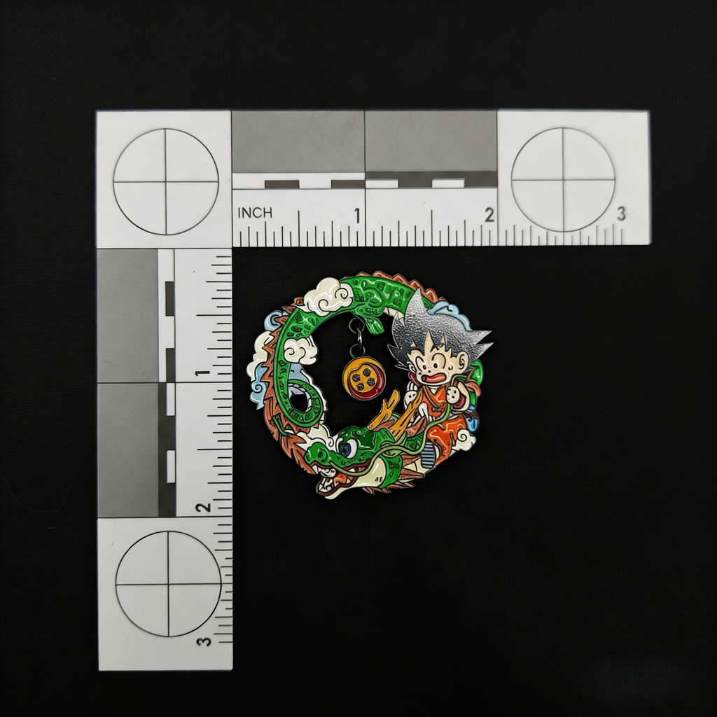 Dragon Ball Goku and Shenron with 4 Star Ball Pin