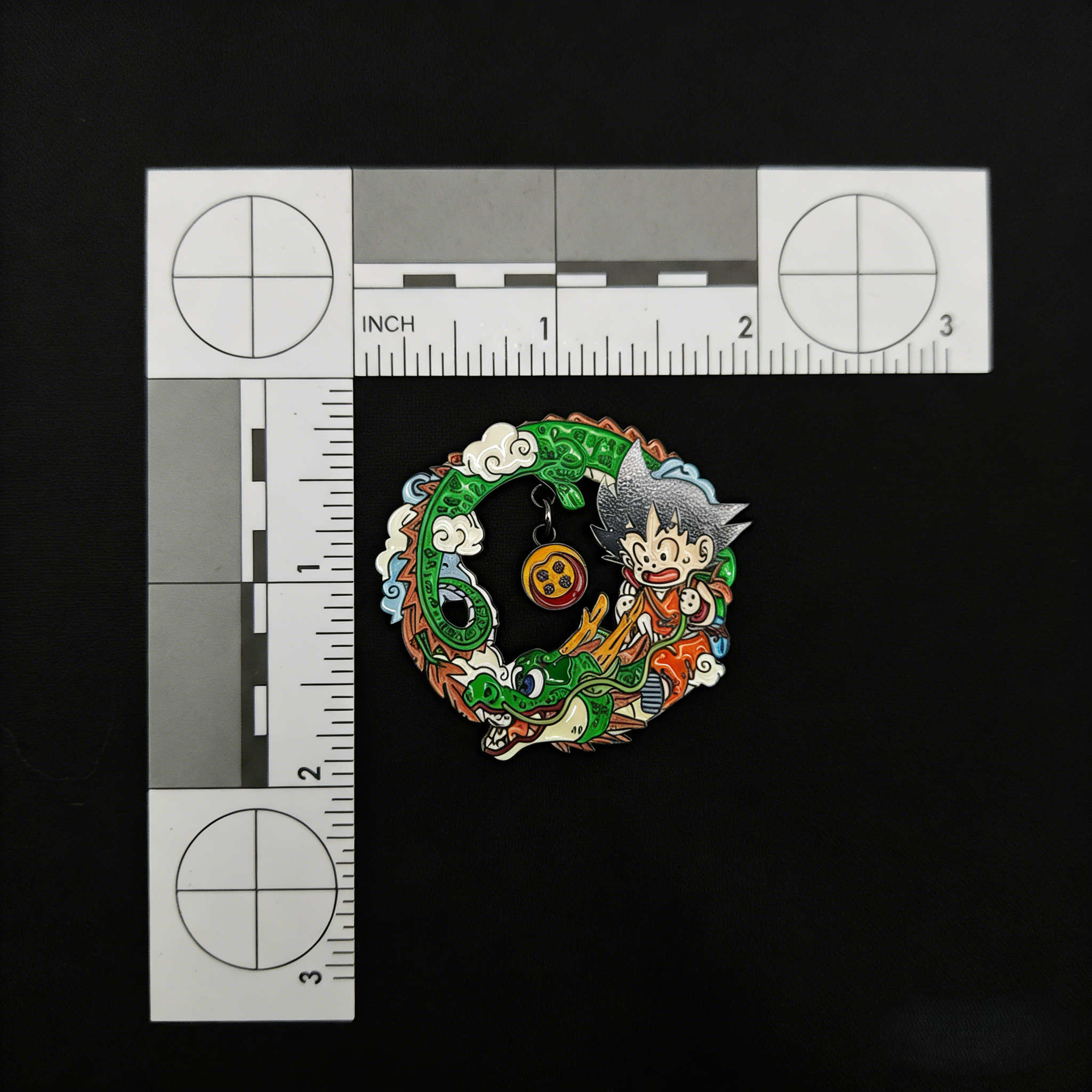 Dragon Ball Goku and Shenron with 4 Star Ball Pin