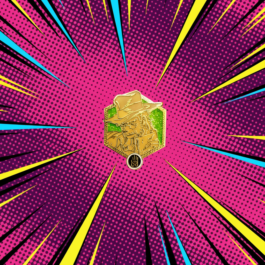 Jojo's Bizarre Adventure Golden Old Joseph Pin