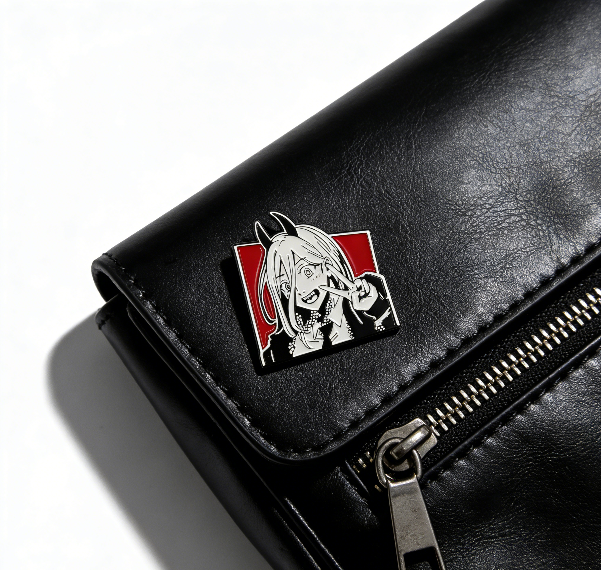 Chainsaw Man Power Black and White Pin