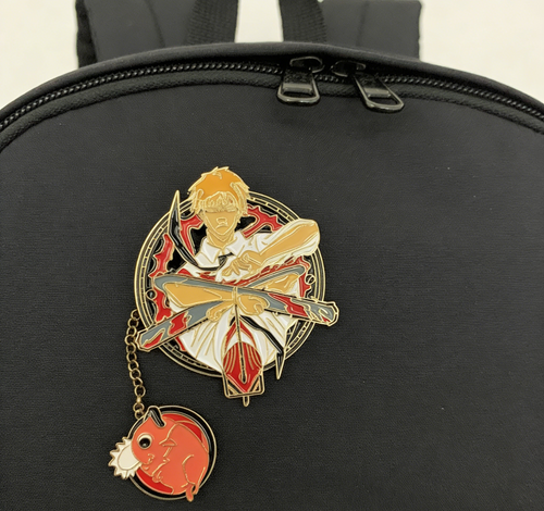 Chainsaw Man Chainsaw x Pochita Pin