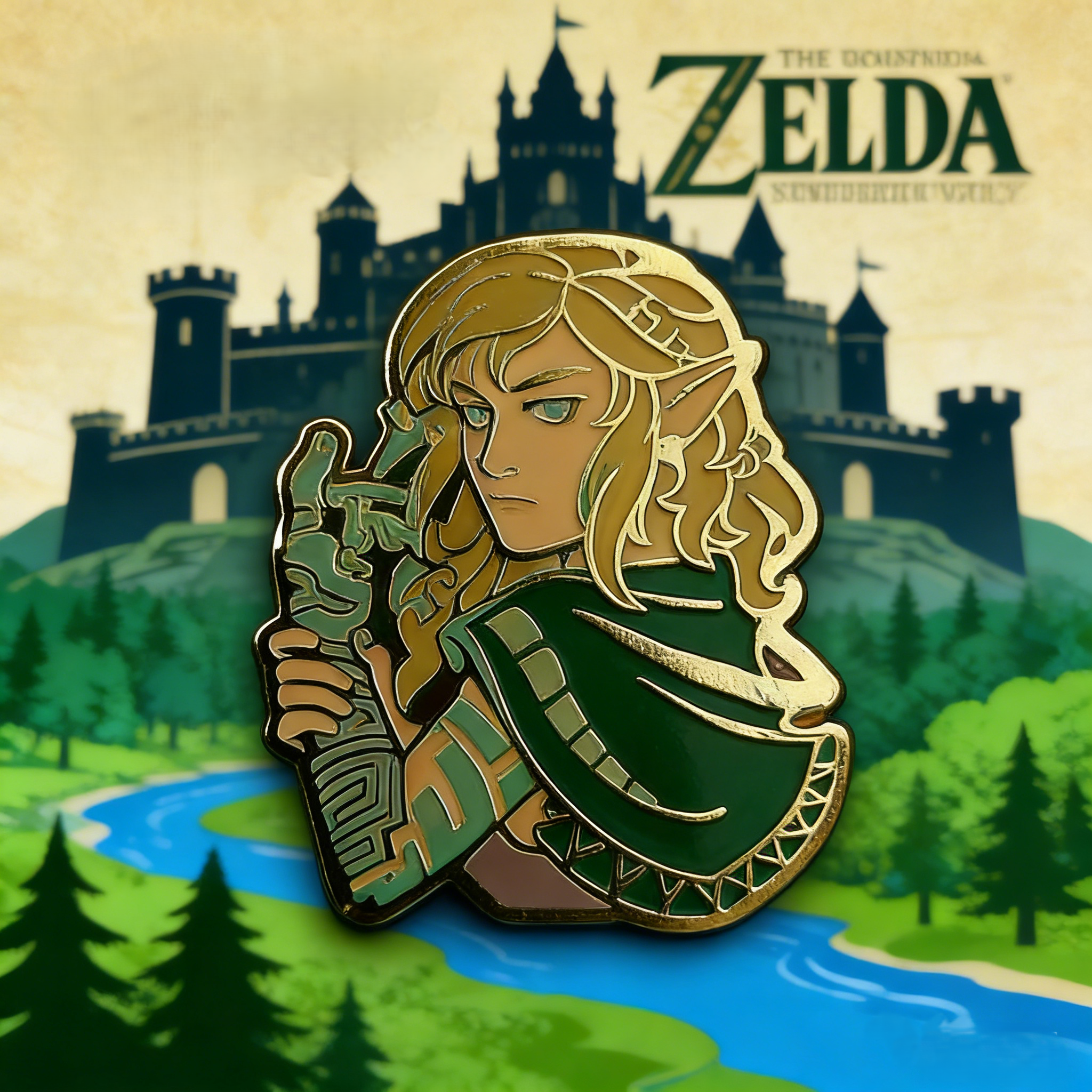 The Legend of Zelda Link with the Ultrahand Pin