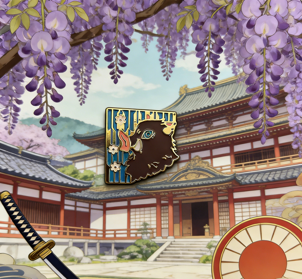 Demon Slayer Inosuke Helm Pin