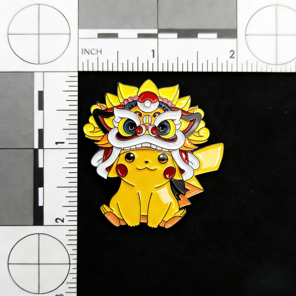 Pokemon Pikachu with Dragon Head Dress Pins
