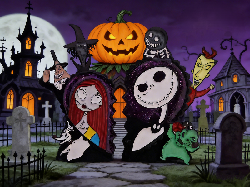 Nightmare Before Christmas Jack and Sally Pin Set