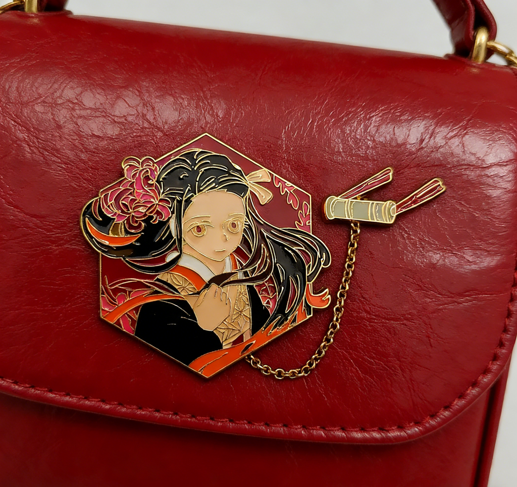 Demon Slayer Nezuko W/ Chain Pin