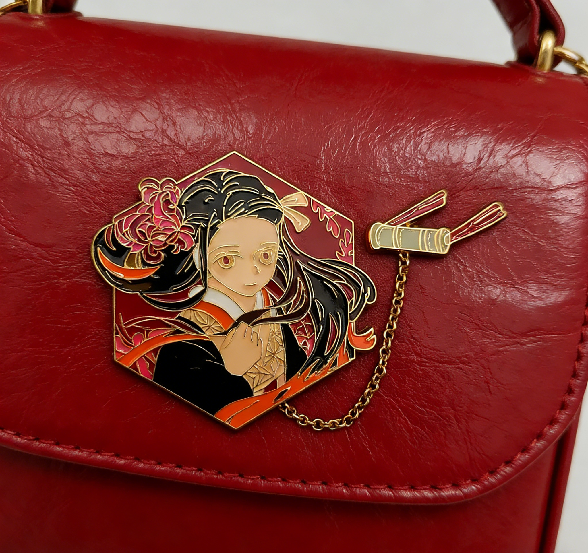 Demon Slayer Nezuko W/ Chain Pin