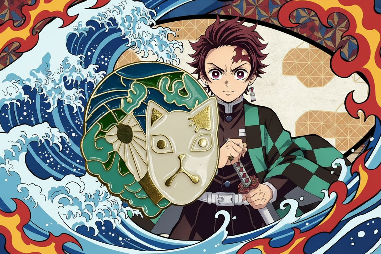 Demon Slayer Kyojuro Mask Pin