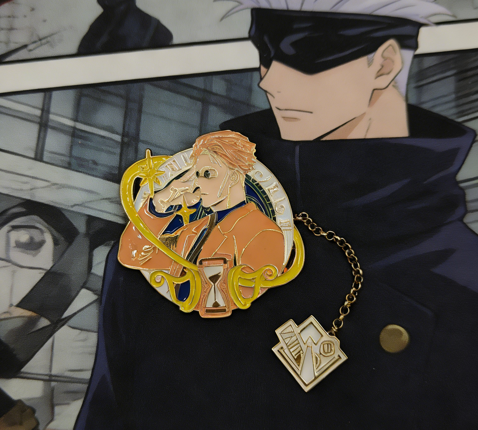 Jujutsu Kaizen Kento Pin with Chain