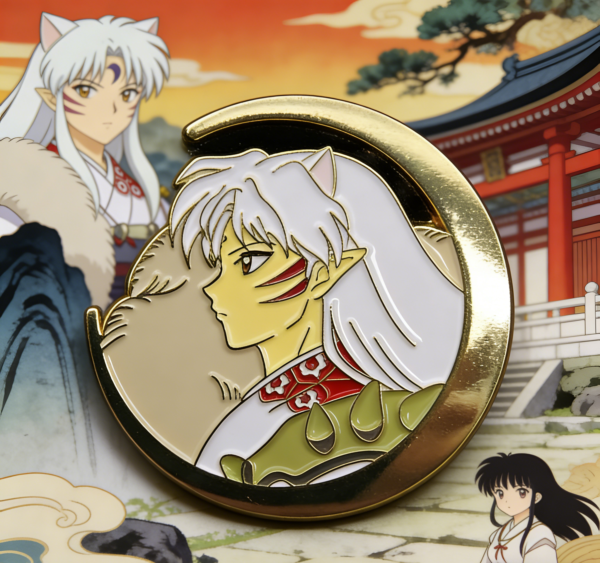 Inuyasha Sesshomaru Cresent Moon Pin