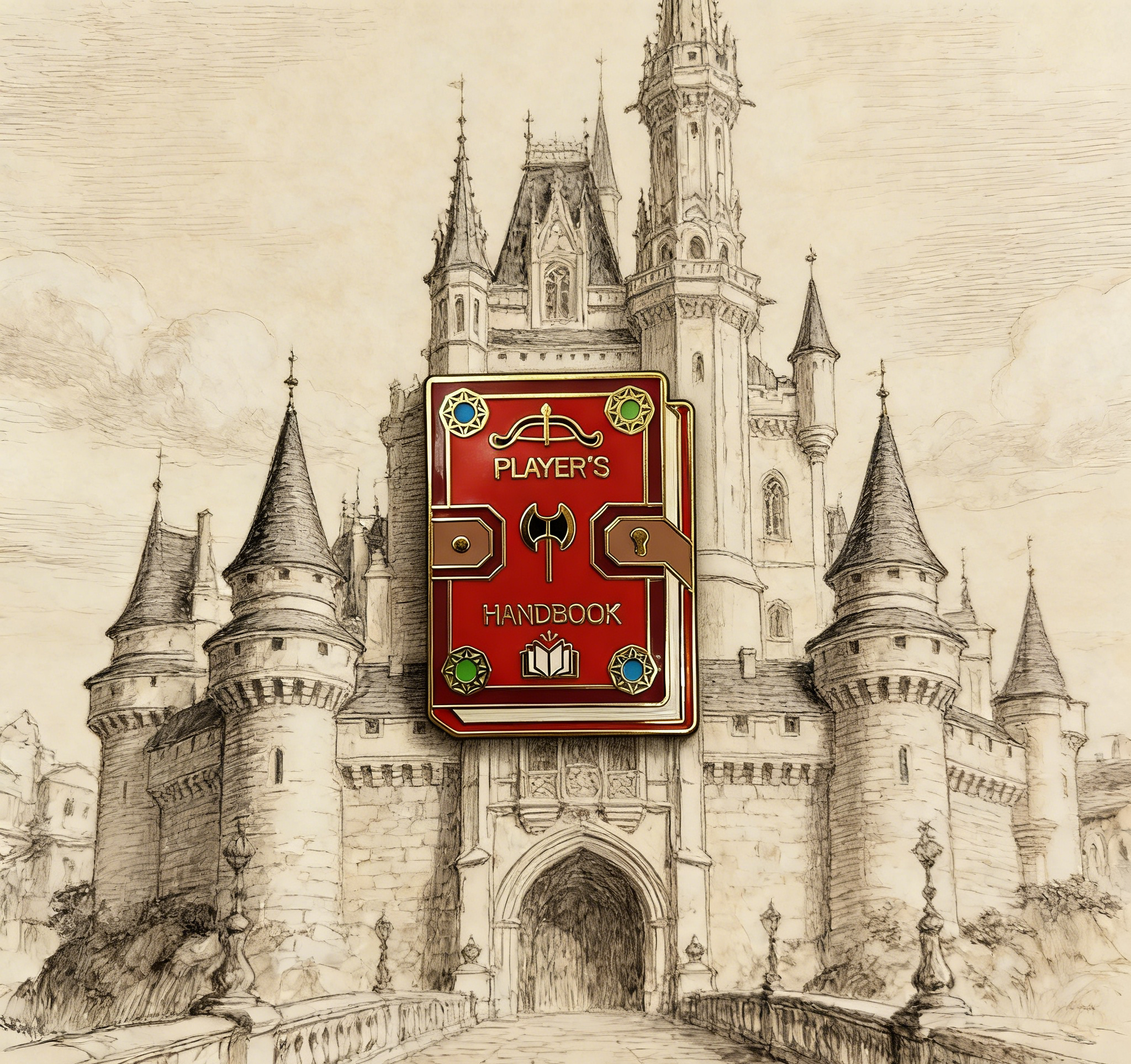 D&D Player Handbook Pin