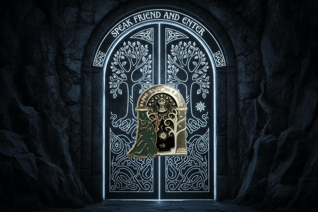 Lord of the Rings Gandalf and the Door to Moria