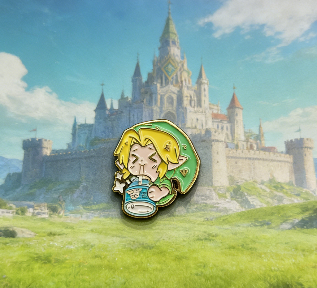 The Legend of Zelda Chibi Link and Yogurt Pin