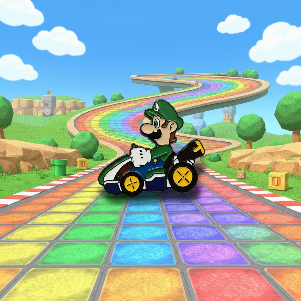 Super Mario Bros. Mario Cart Luigi Pin