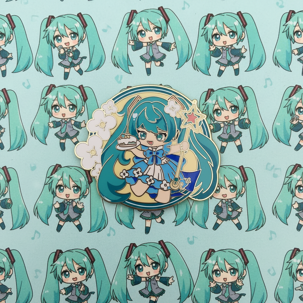 Hatsune Miku Chibi Miku Pin